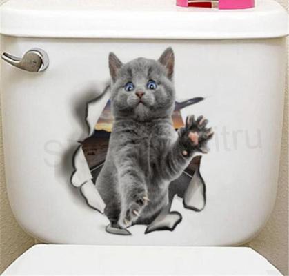 3D Samolepící dekorace kočka (E24)