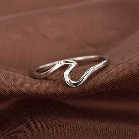 Postříbřený dámský netradiční prsten (BP156)