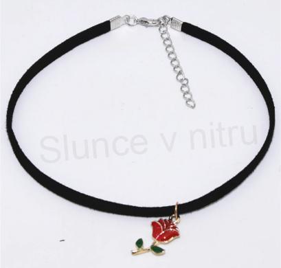 Náhrdelník choker s květinou (BD84)