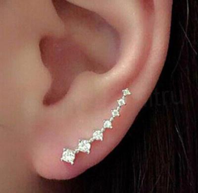 Netradiční náušnice Tribal s kamínky (BB132)