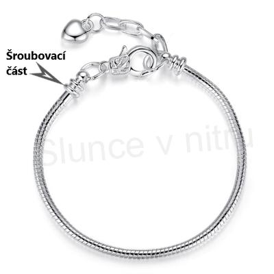 Postříbřený náramek Pandora (BC231)