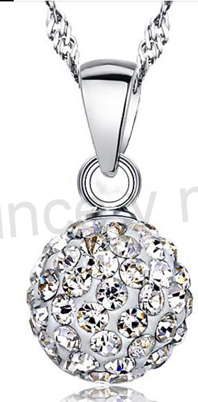 Postříbřená souprava šperků se Swarovski Elements (BE56)