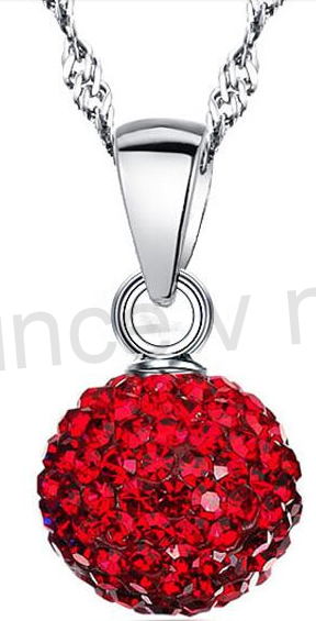Postříbřená souprava šperků se Swarovski Elements (BE57)