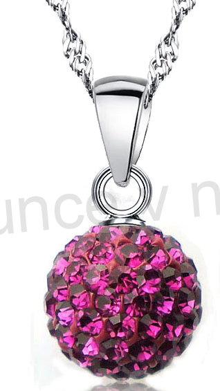 Postříbřená souprava šperků se Swarovski Elements (BE63)
