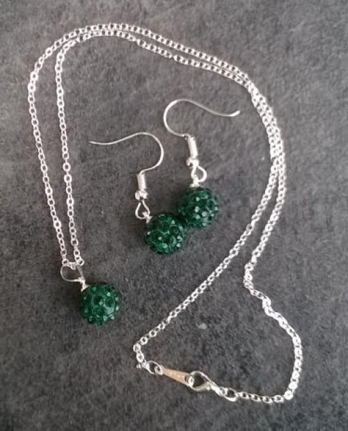 Postřííbřená souprava šperků se Swarovski Elements (BS22)
