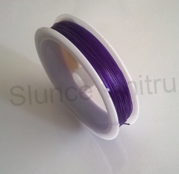 Pruženka kulatá (15-18m) fialová 0,6 mm (N94)