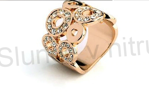 Pozlacená souprava šperků z chirurgické oceli a zirkony (BS24)