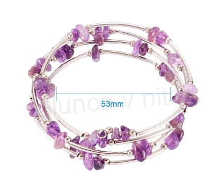 Minerální náramek s ametystem (BC354)