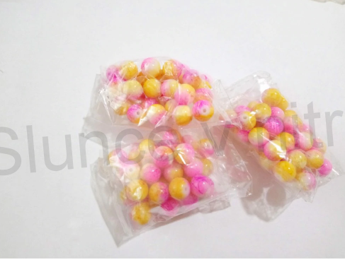 Skleněné duhově barevné korálky 8 mm (AC141)