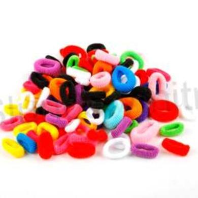 Malé gumičky do vlasů různé barvy 10 kusů (H19)