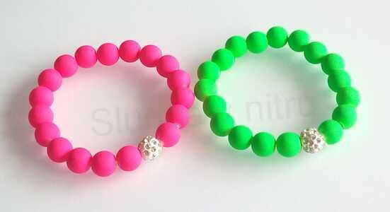 Neonový náramek se Swarovski elements (BC399)