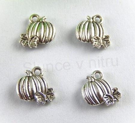 Přívěšek Dýně - 10 x 11Přívěsek Dýně – 10 × 11 mm, platina (AA202)  