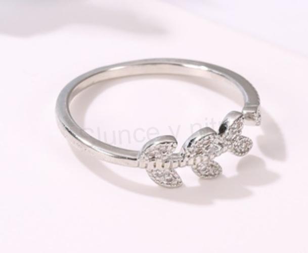 Otevřený prsten větvička stromu se zirkony (BP284)