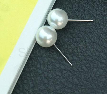 Puzetové náušnice Perlové – 8 mm (BB271)