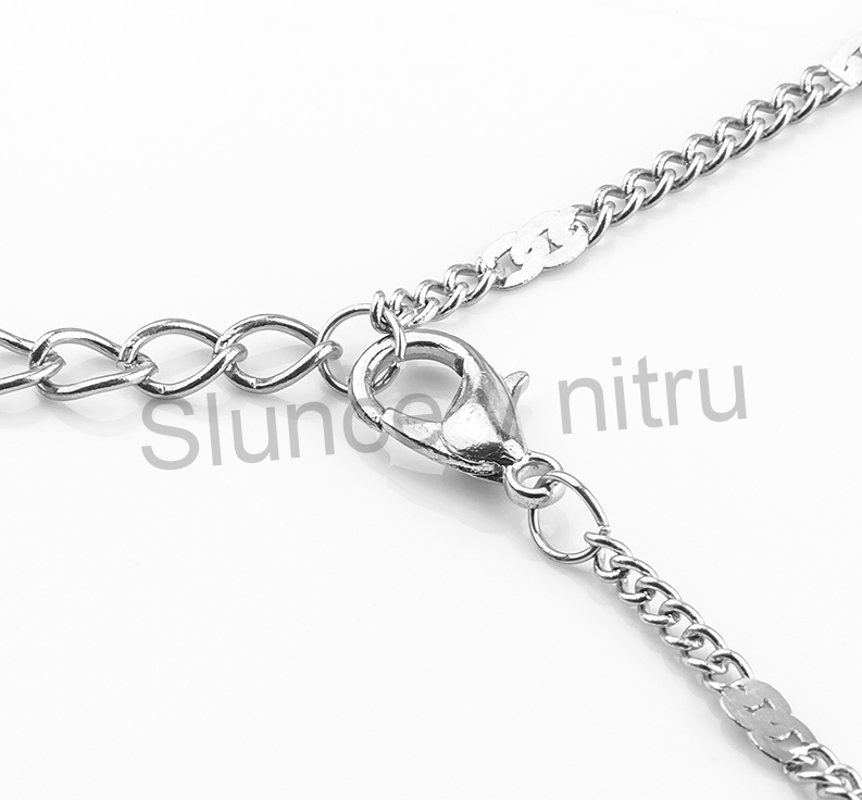 Postříbřený náhrdelník přívěšek slza Swarovski Elements (BD204)