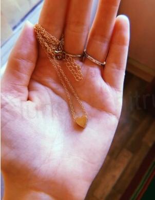 Náhrdelník s ozdobou srdíčko pozlacený (BD210)