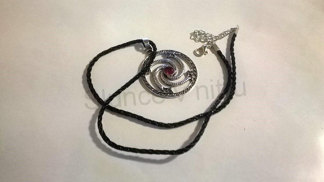 Vikinský náhrdelník s přívěškem drak a krystalem (BD220)