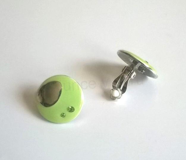 Náušnice klipsy ozdobné 26,3 × 26,3 mm (BB288)