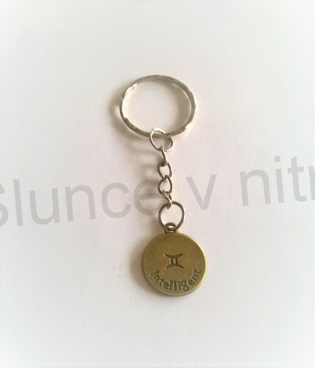 Přívěsek na klíče - znamení blíženci (D143)