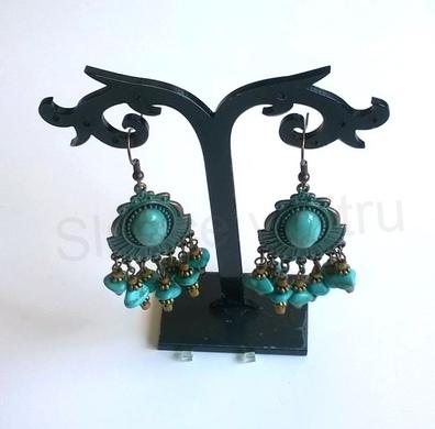 Minerální tyrkenitové náušnice (X235)