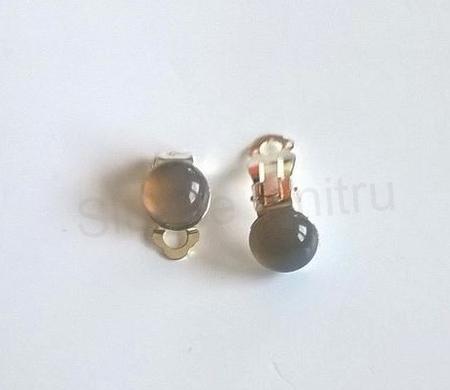 Minerální náušnice klipsy s Achátem 10 mm (BB308)