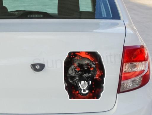 Samolepky na auto černý panter (E170)