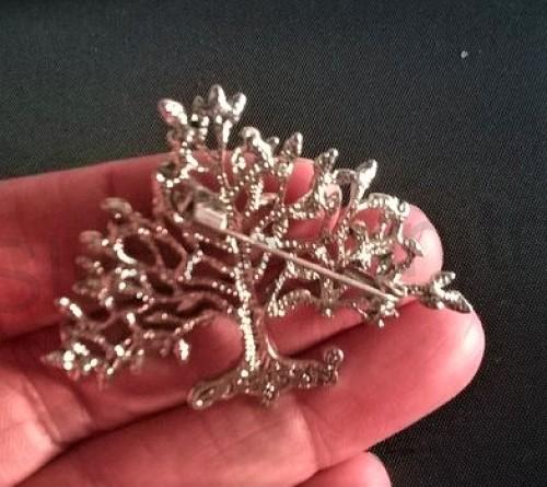 Brož strom života s čirými zirkony (HB80)