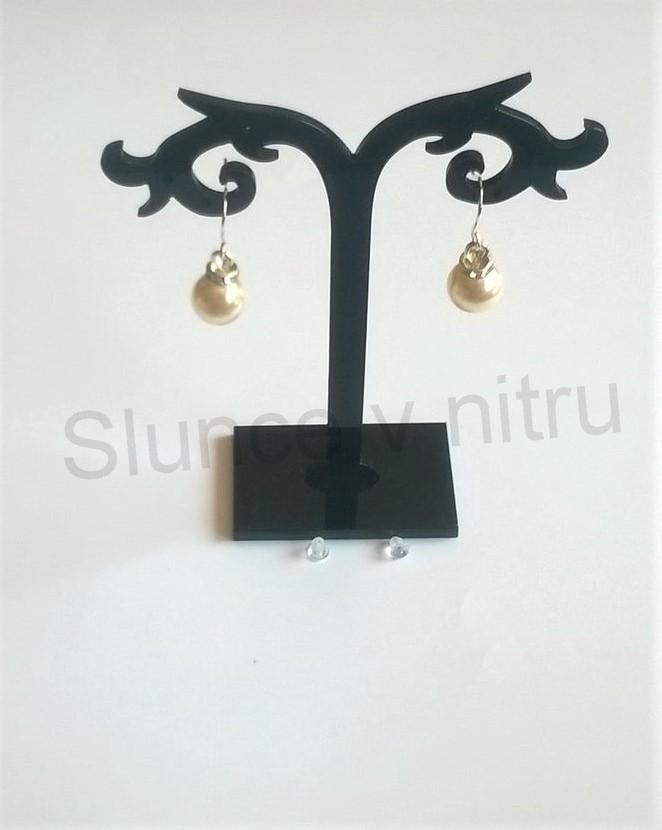 Náušnice z chirurgické oceli Perlové Šedé (BB403)