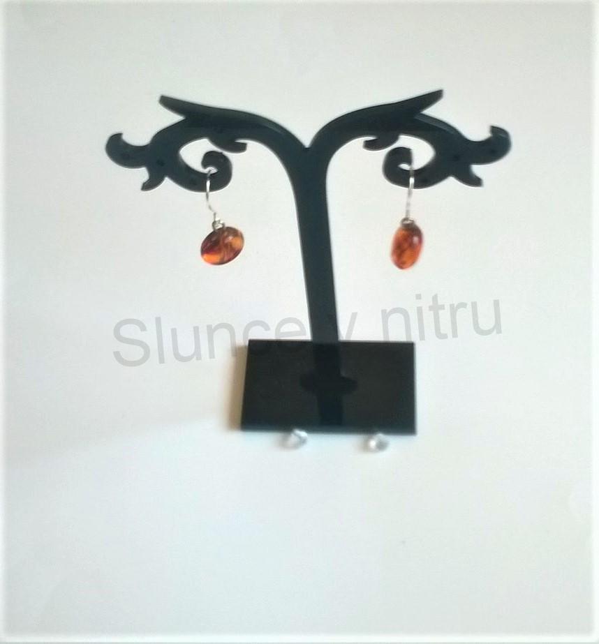 Náušnice z chirurgické oceli Medové (BB407)