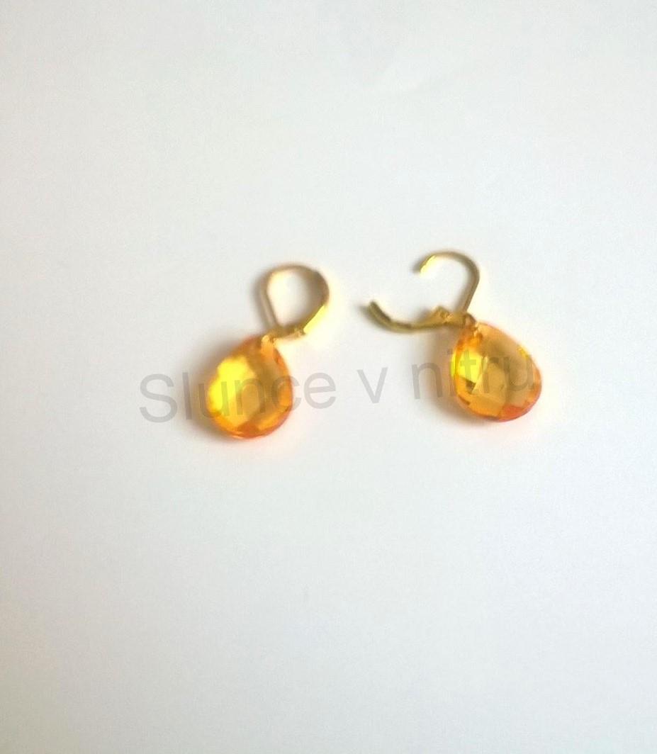 Náušnice z chirurgické oceli Slzy, Kapky broušené (BB408)