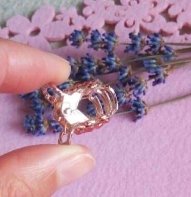 Skřipec, skřipeček do vlasů - zdobený s kamínky (H24)