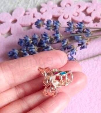 Skřipec, skřipeček do vlasů - zdobený s kamínky (H25)