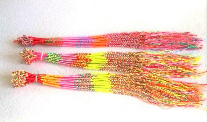 Barevný pletený náramek přátelství (BC466)