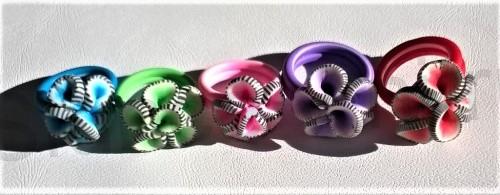 Dětský polymerový prsten růžový (BP63)