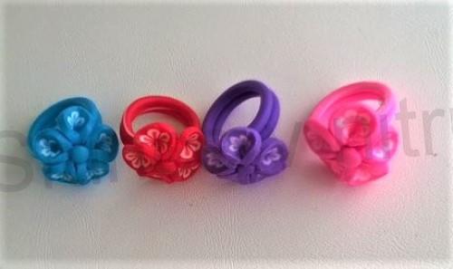 Dětský polymerový prsten modrý (BP64)