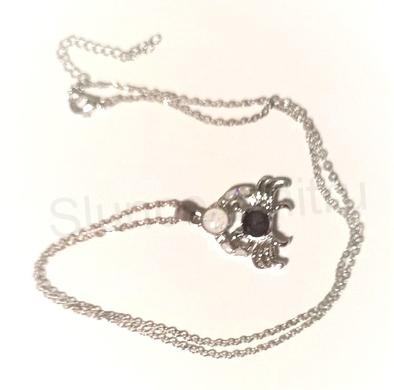 Náhrdelník Krab s opály a zirkonem (X466)