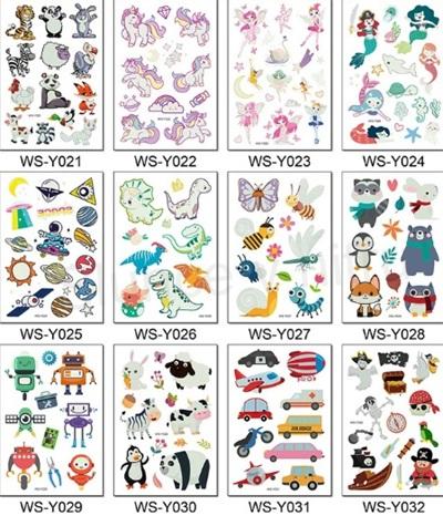 Voděodolné, dočasné tetovaní luminous víly číslo 6 (E266)