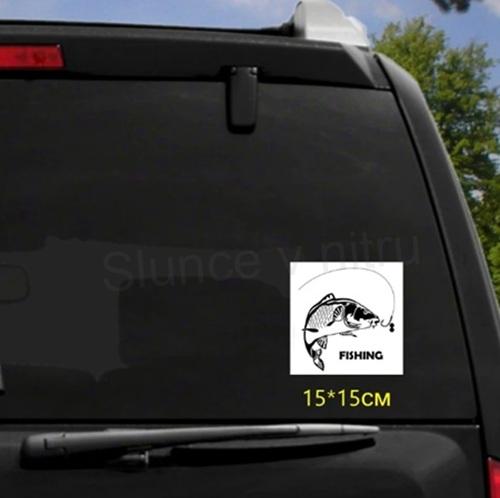 Samolepka na auto pro rybáře ryba, kapr (E269)