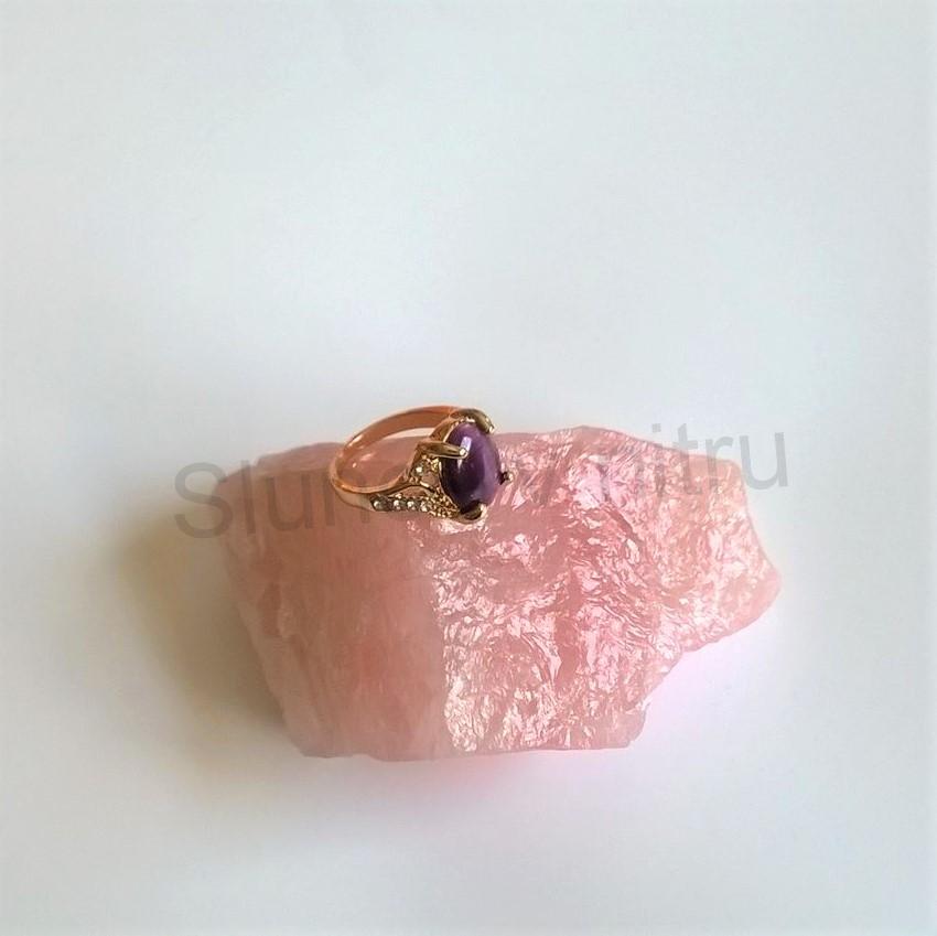 Prsten s polodrahokamenem Kočičí oko a zirkony (BP90)