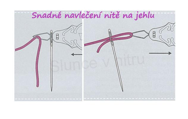 Navlékač nitě na jehlu 2 kusy v balení (C18)