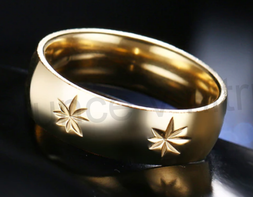 Prsten z chirurgické oceli s ozdobami 6 mm (BP300)