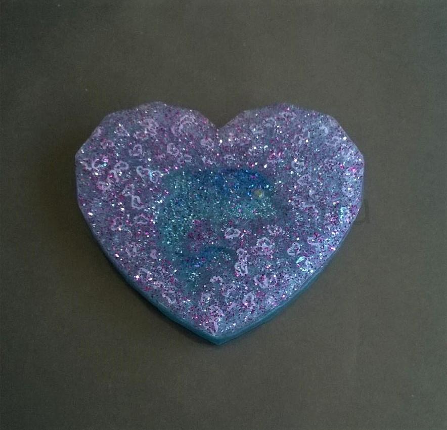 Orgonitové srdce s delfínem (PP29)