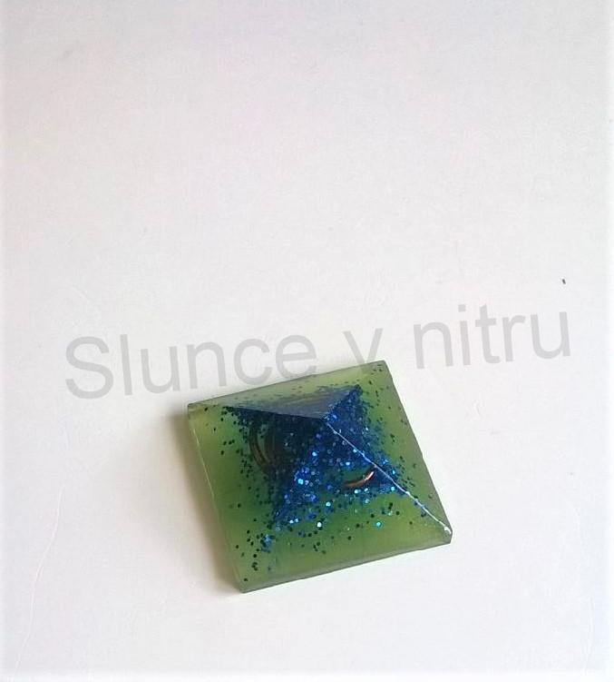 Orgonitová pyramida 2,5x1,2cm (PP39)