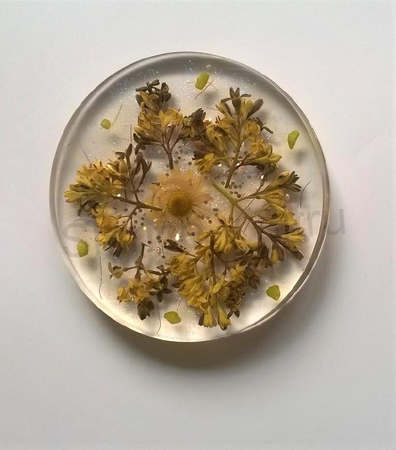 Orgonitový podtácek z přírodných květin (PP44)
