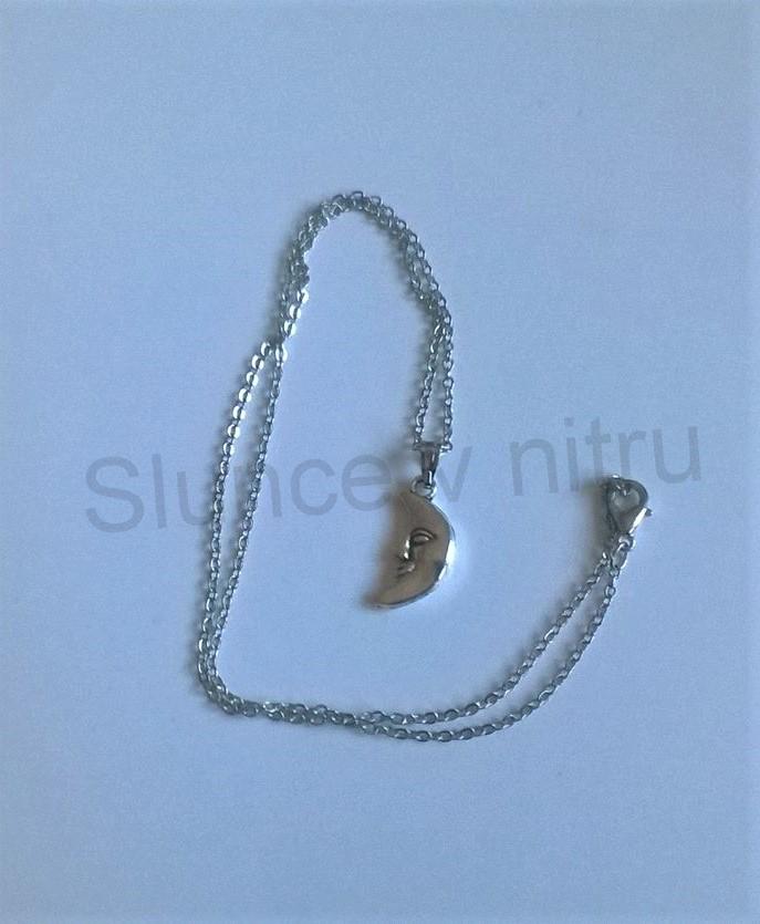 Náhrdelník s přívěškem Měsíc z chirurgické oceli (BD346) 