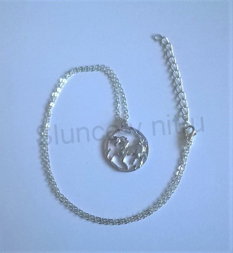 Náhrdelník s přívěškem koně, jednorožce z chirurgické oceli (BD347) 