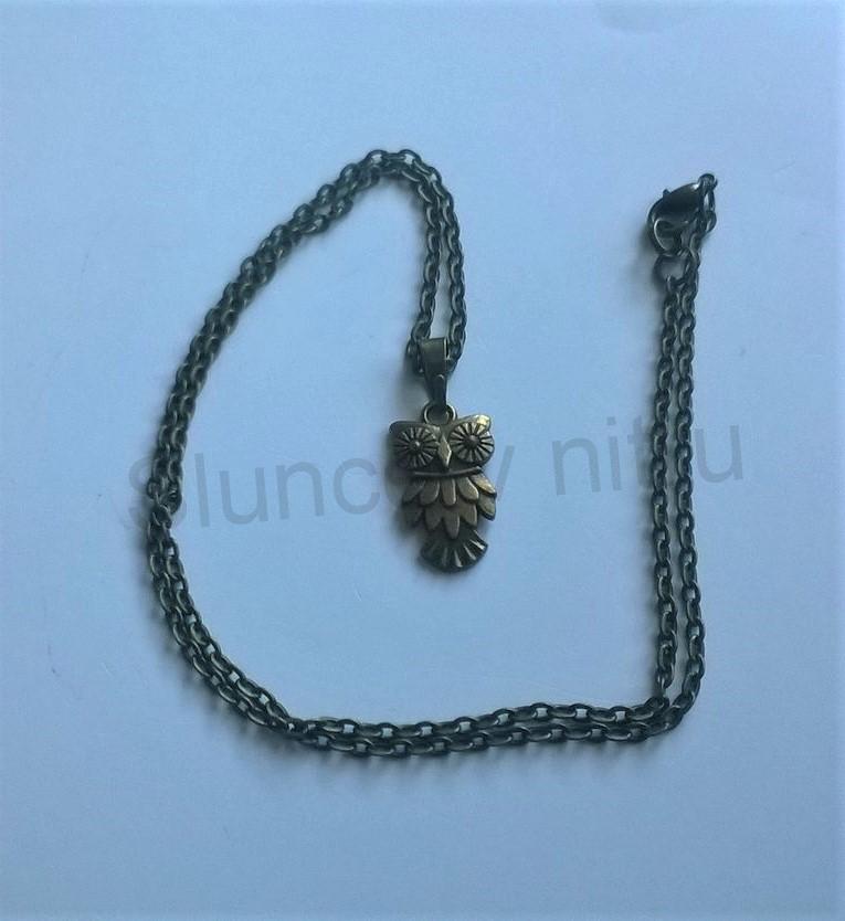 Náhrdelník s přívěškem sova (BD348) 