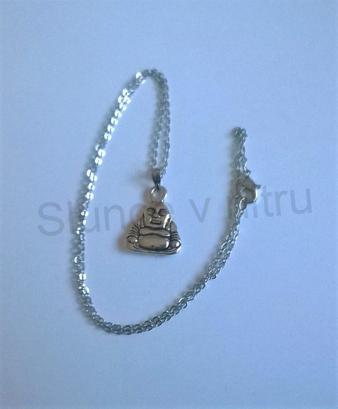 Náhrdelník s přívěškem Buddha z chirurgické oceli (BD364) 