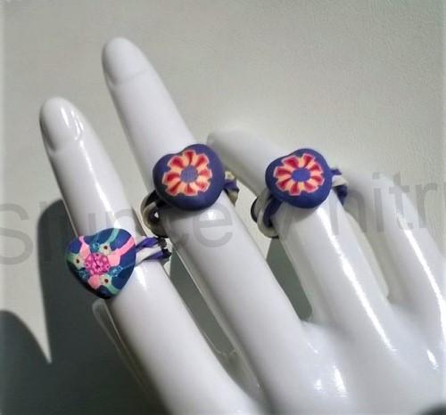 Dětský polymerový prsten srdce (BP315)