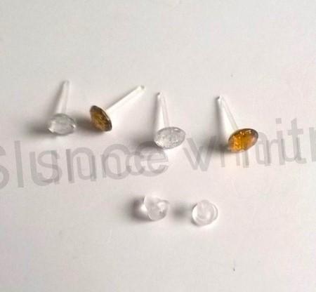 Puzetové náušnice hypoalergenní pecičky (BB490)